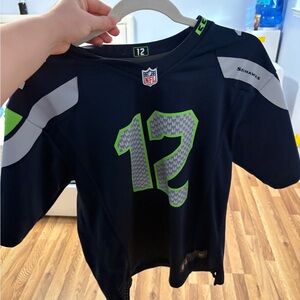 NFL Womens Jersey - Navy and Lime